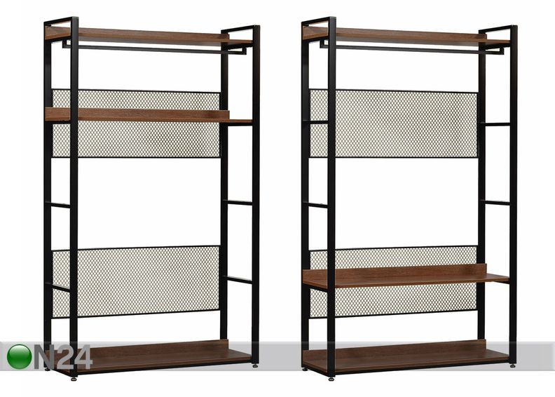 Гардеробная система (3 полки+ 2 штанги) 120x200 cm увеличить