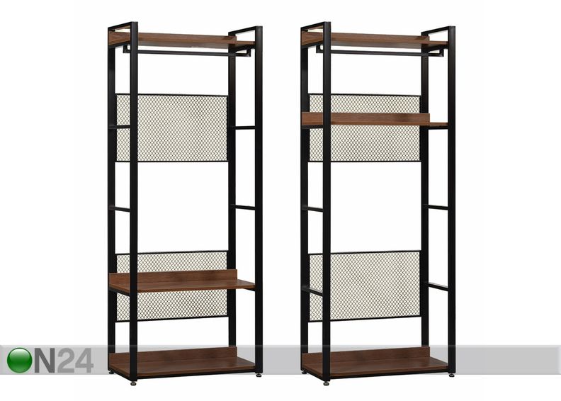 Гардеробная система (3 полки+ 2 штанги) 80x200 cm увеличить