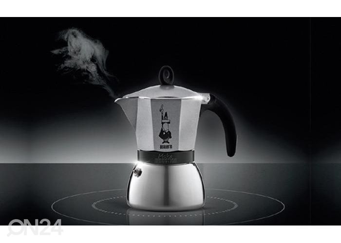 Гейзерная кофеварка Bialetti Moka на 9 чашек, серый антрацит увеличить