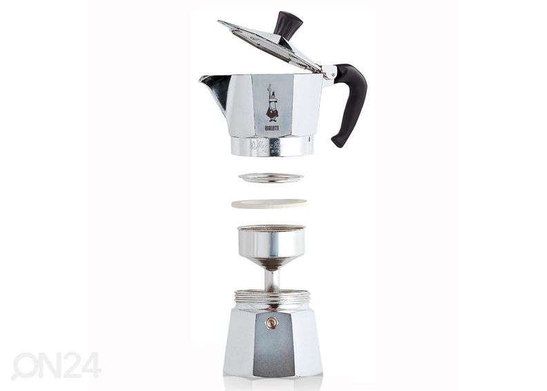 Гейзерная кофеварка Bialetti Moka express на 2 чашки увеличить