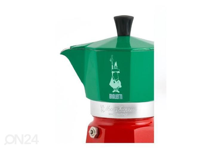 Гейзерная кофеварка Bialetti Moka Express Italia на 6 чашек увеличить