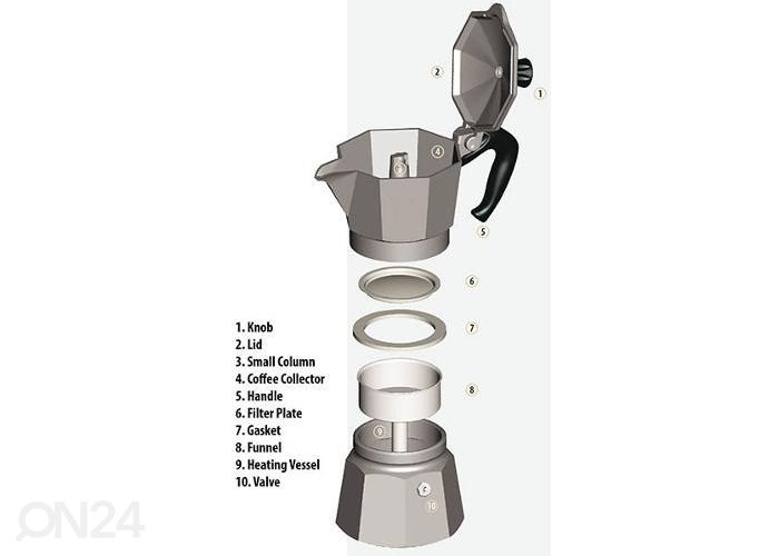 Гейзерная кофеварка Bialetti Musa на 3 чашки увеличить