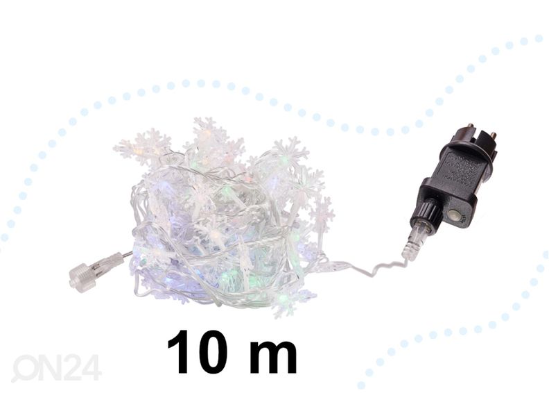Гирлянда Светодиодные снежинки 10м 100LED увеличить