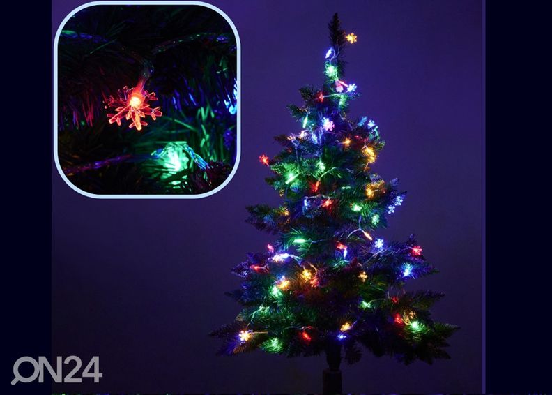 Гирлянда Светодиодные снежинки 10м 100LED увеличить