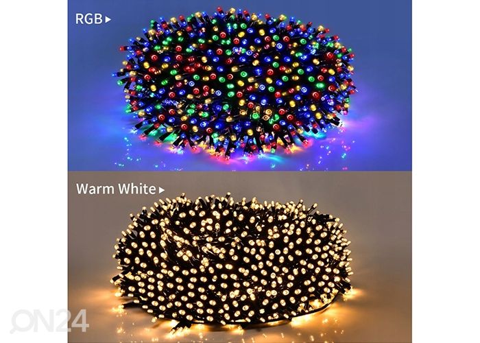 Гирлянда с солнечной батареей 2x10 м 200 LED увеличить