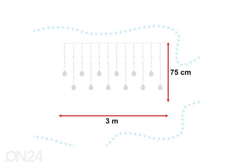 Гирлянда 3 м 108LED увеличить