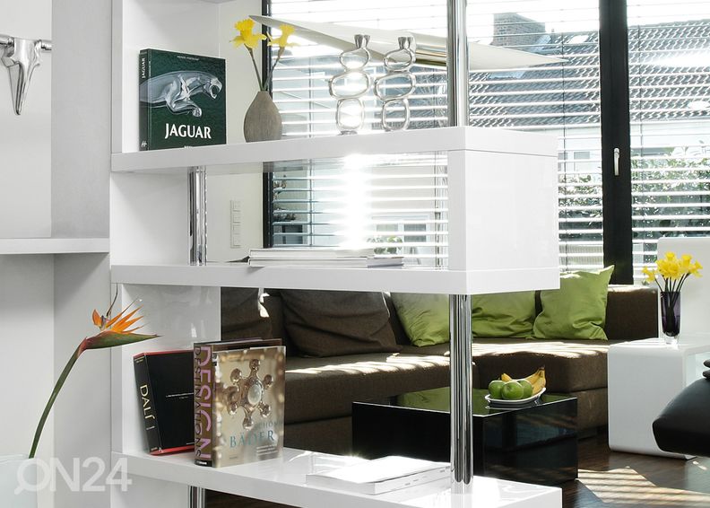 Глянцевый стеллаж увеличить