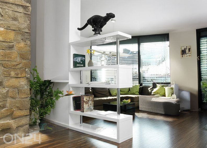 Глянцевый стеллаж увеличить