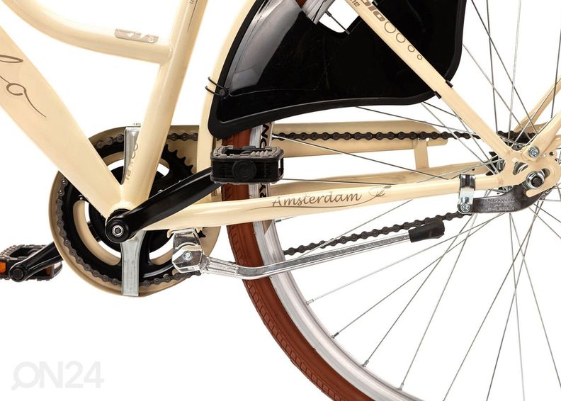 Городской велосипед CITY AMSTERDAM LADY, кремовый увеличить