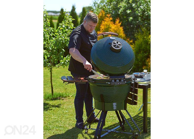 Гриль TunaBone Kamado Pro TBG22GREEN-02, 22", зеленый увеличить