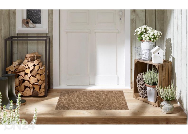 Дверной коврик Dune Leaves taupe 60x90 cm увеличить