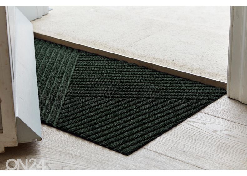 Дверной коврик Dune Stripes midnight green 45x75 см увеличить