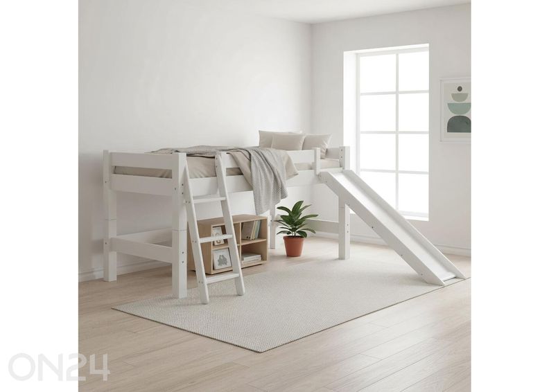 Двухъярусная кровать с горкой Moby 90x200 cm увеличить