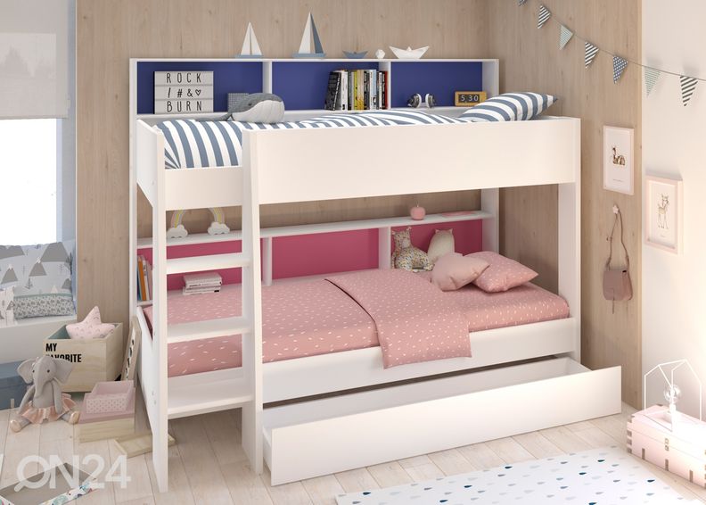 Двухъярусная кровать Leo 90x200 см увеличить