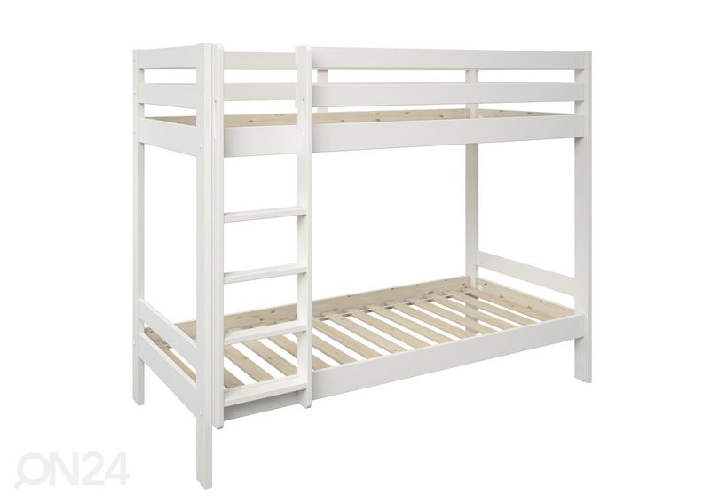 Двухъярусная кровать Robin 90x200 cm, белый увеличить