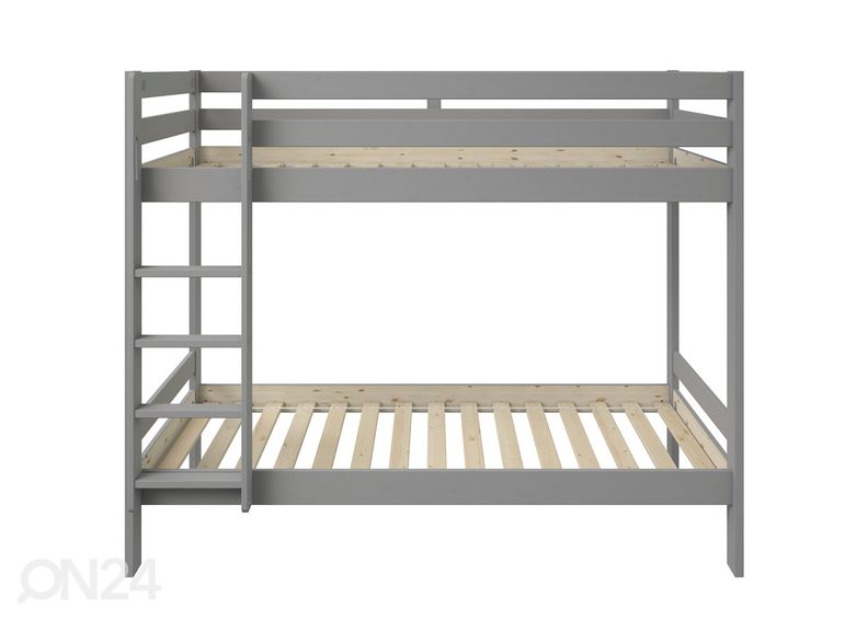 Двухъярусная кровать Robin 90x200 cm, серый увеличить