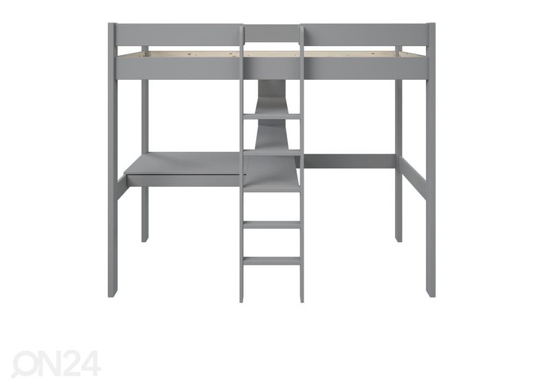 Двухъярусная кровать Robin 90x200 cm со столом и полкой увеличить