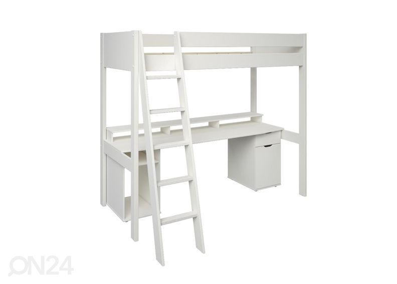 Двухъярусная кровать Robin 90x200 cm с компьютерным столом увеличить