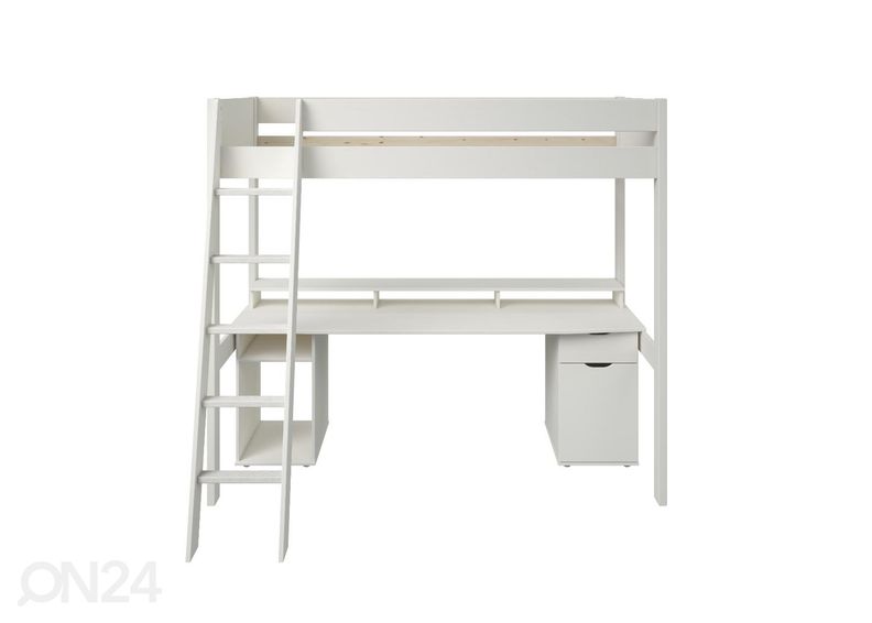 Двухъярусная кровать Robin 90x200 cm с компьютерным столом увеличить