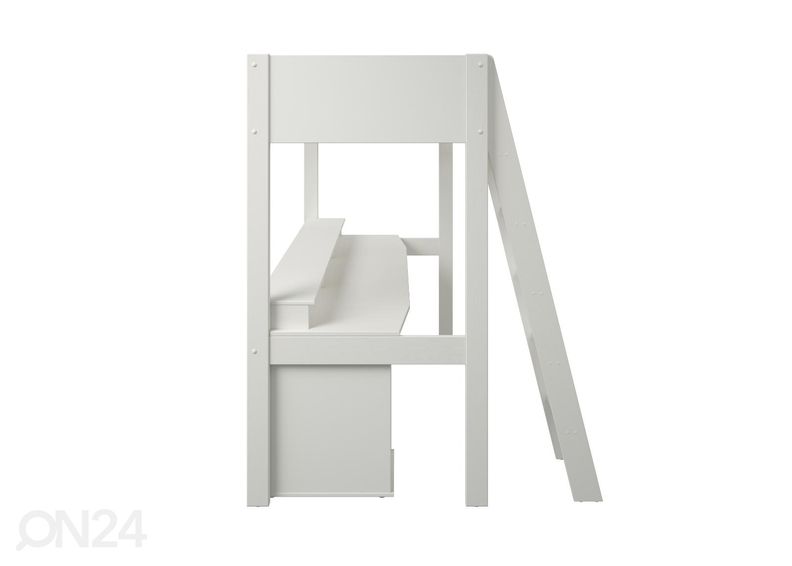 Двухъярусная кровать Robin 90x200 cm с компьютерным столом увеличить