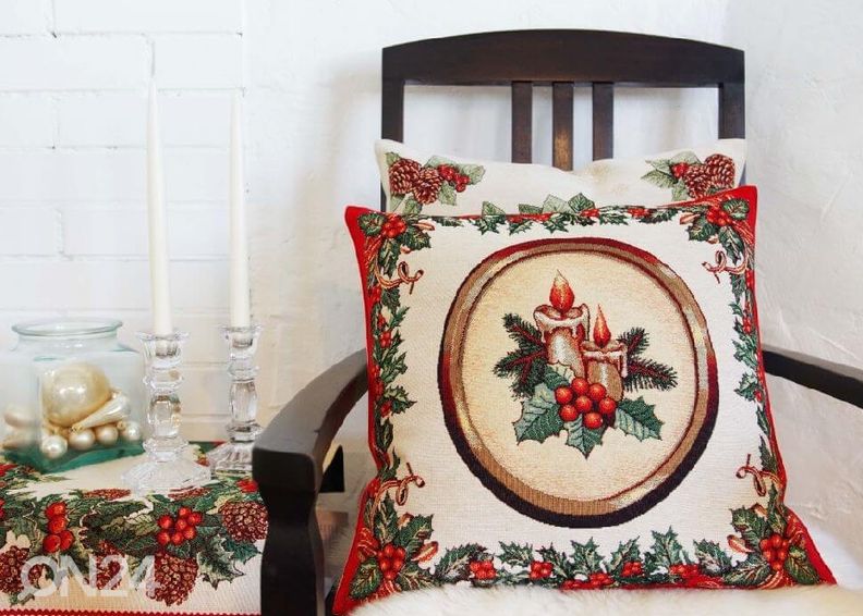 Декоративная подушка Holly v.1 красная 45x45 cm увеличить