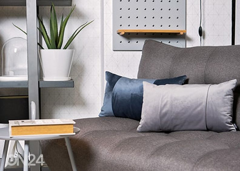 Декоративная подушка Velvet Trio Mini светло-серая 30x50 см увеличить