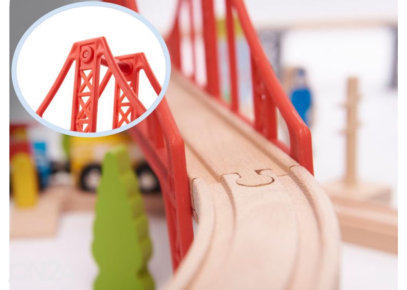 Деревянная железная дорога увеличить