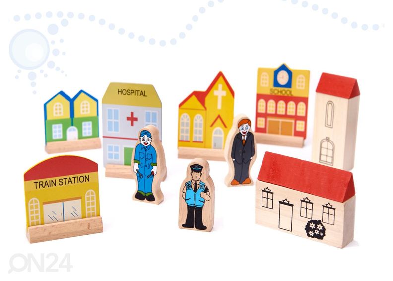 Деревянная железная дорога увеличить