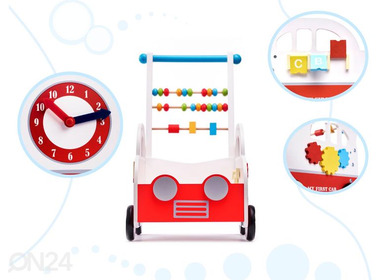 Деревянная ходунка-слайдер Машинка увеличить