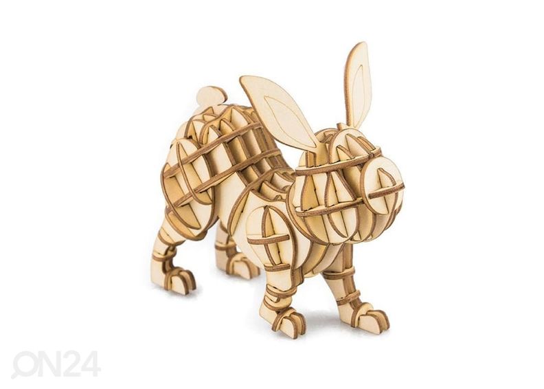 Деревянная 3D-головоломка Заяц увеличить