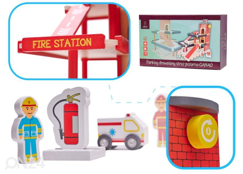 Деревянный гараж пожарной части увеличить