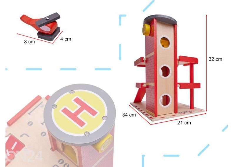 Деревянный гараж пожарной части увеличить