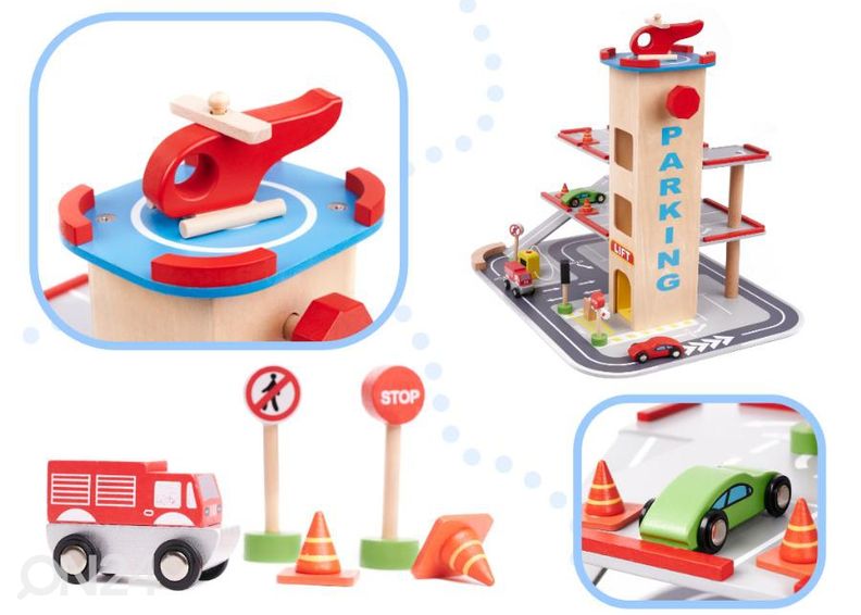 Деревянный гараж увеличить