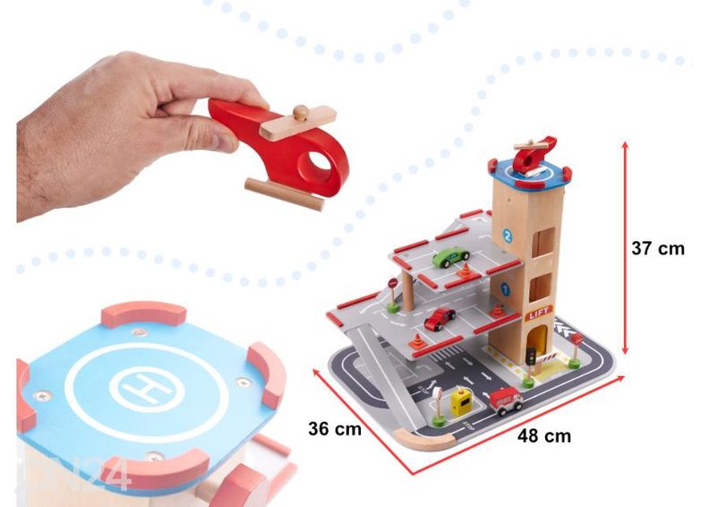 Деревянный гараж увеличить