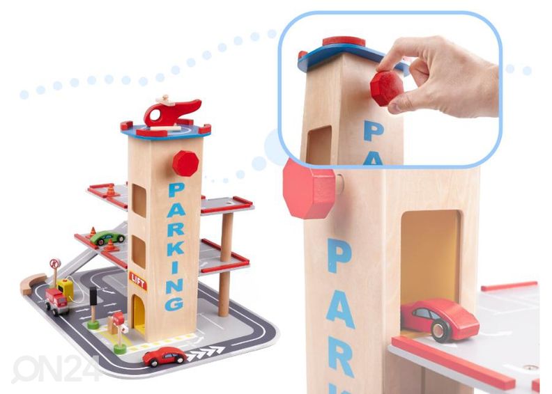 Деревянный гараж увеличить