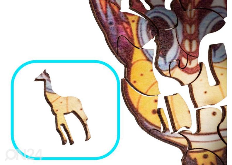 Деревянный пазл Жираф 20х25 см увеличить