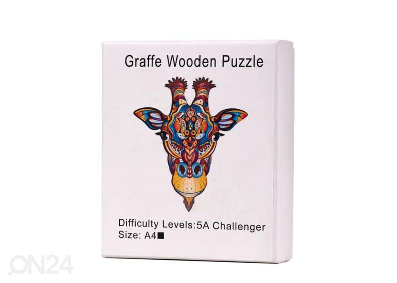 Деревянный пазл Жираф 20х25 см увеличить