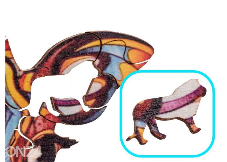 Деревянный пазл Жираф 20х25 см увеличить