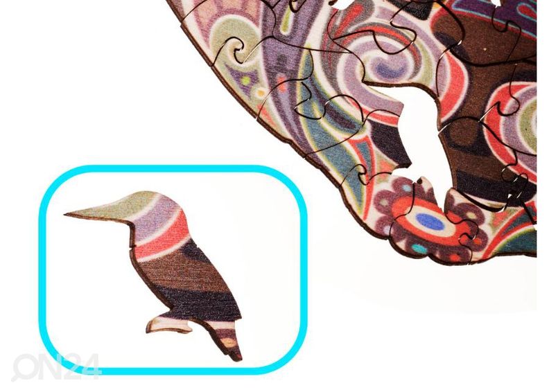 Деревянный пазл Кошка 21x21 см увеличить