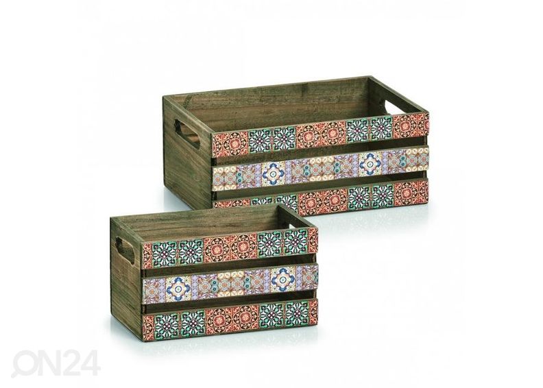 Деревянный ящик для хранения Mosaic увеличить