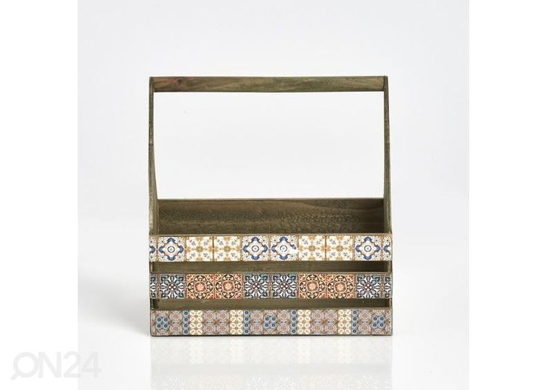 Деревянный ящик с ручкой для хранения Mosaic увеличить