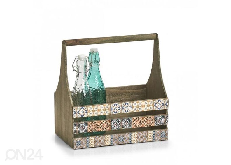 Деревянный ящик с ручкой для хранения Mosaic увеличить