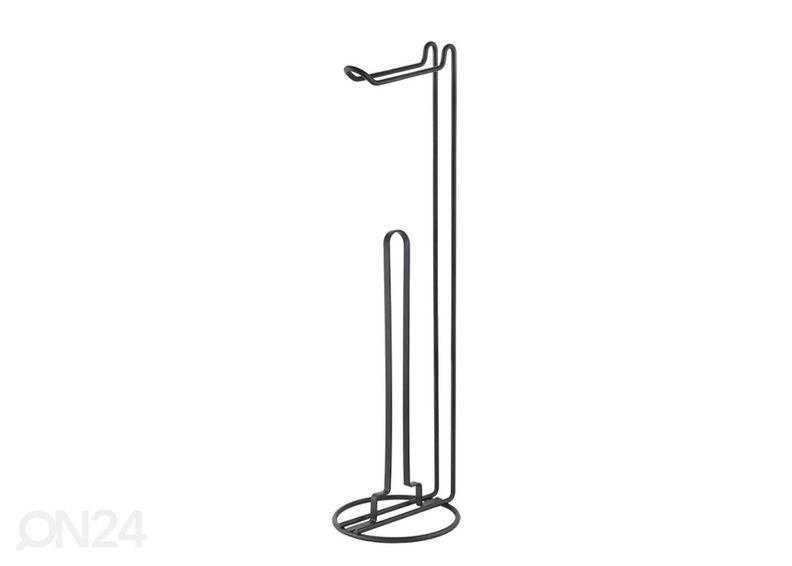 Держатель для туалетной бумаги + держатель запасного рулона Origin, Ø16x58см, черный увеличить