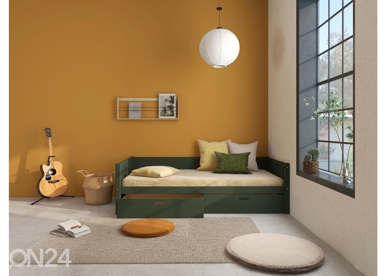 Детская кровать THUKA Viggo с ящиками, зеленая увеличить