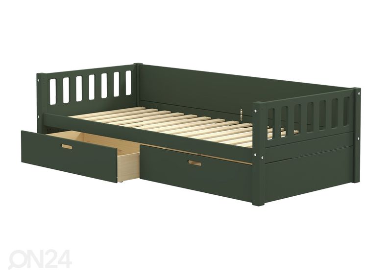 Детская кровать THUKA Viggo с ящиками, зеленая увеличить