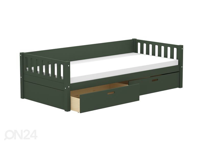 Детская кровать THUKA Viggo с ящиками, зеленая увеличить