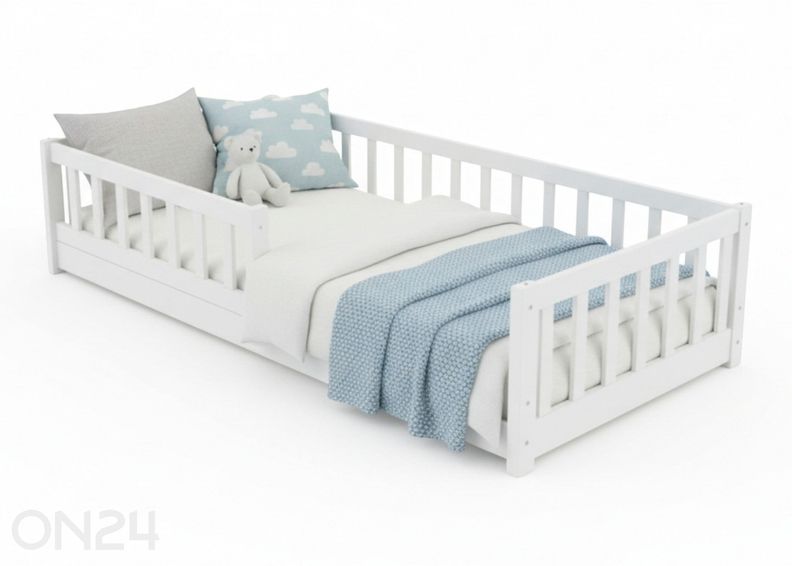 Детская напольная кровать с защитными бортиками Rose 90x200 см увеличить