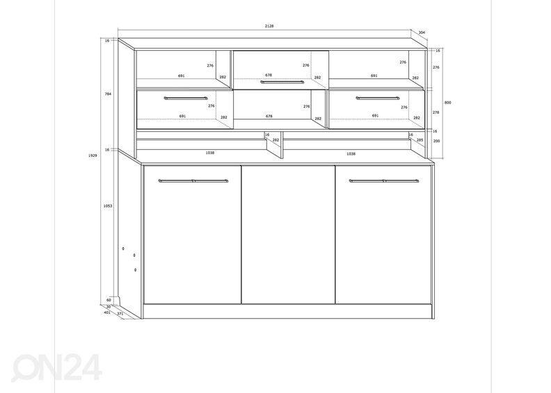Детская откидная кровать-шкаф Mac 90x200 cm увеличить