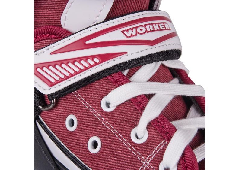 Детские коньки / роликовые коньки регулируемые WORKER Gondo Red увеличить