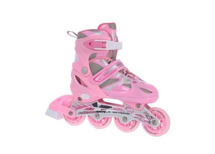 Детские коньки / роликовые коньки Nils Extreme 2w1 Pink 31-34 NH18366 A увеличить